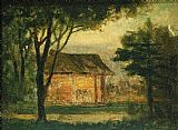 Edward Mitchell Bannister Famous Paintings - The Old Homestead